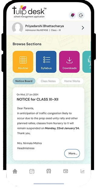 TulipDesk Mobile App –  Convenient Access for School Staff, Parents, and Students